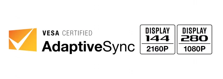 Logo AdaptiveSync Display s Dual-Mode frekvencemi