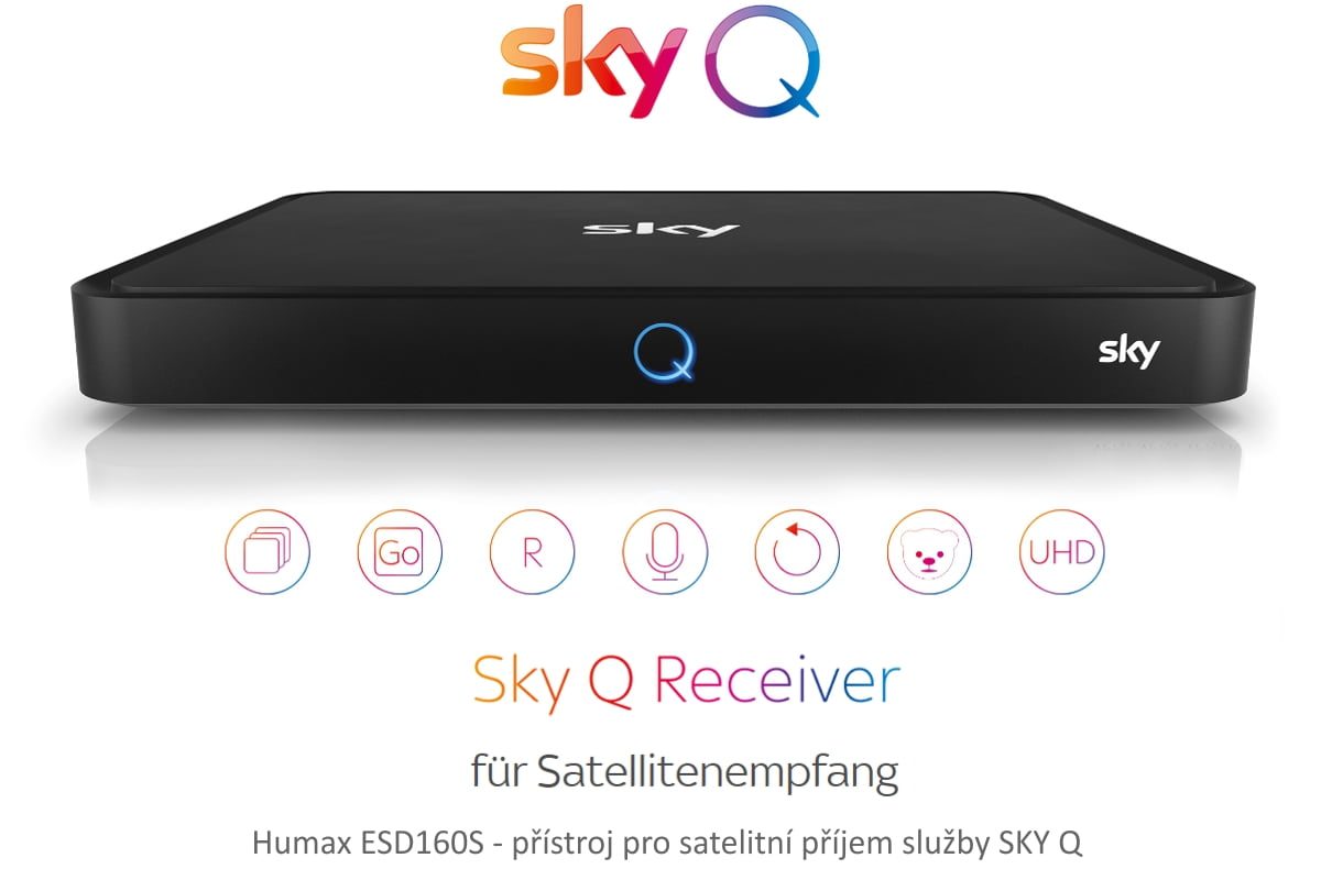 Základní německé přístroje pro Sky Q