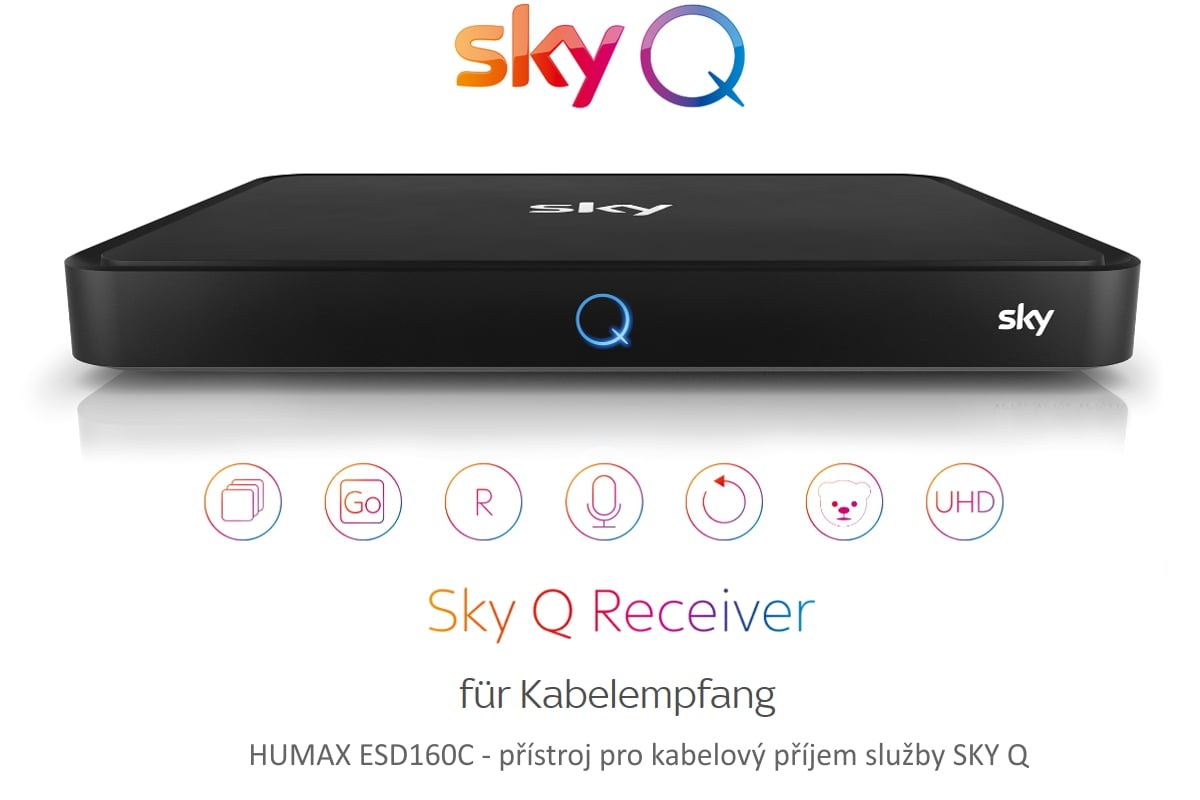 Základní německé přístroje pro Sky Q