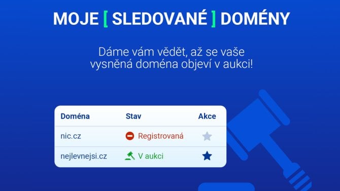 Hlídač aukcí domén