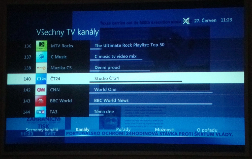 Nová podoba služby O2TV po přechodu na platformu nangu.TV