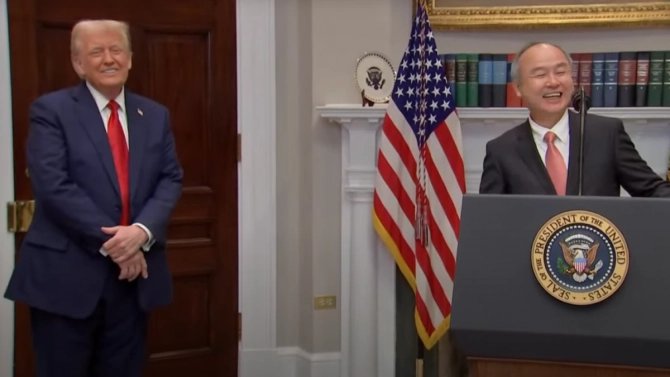 Donald Trump a Masayoshi Son