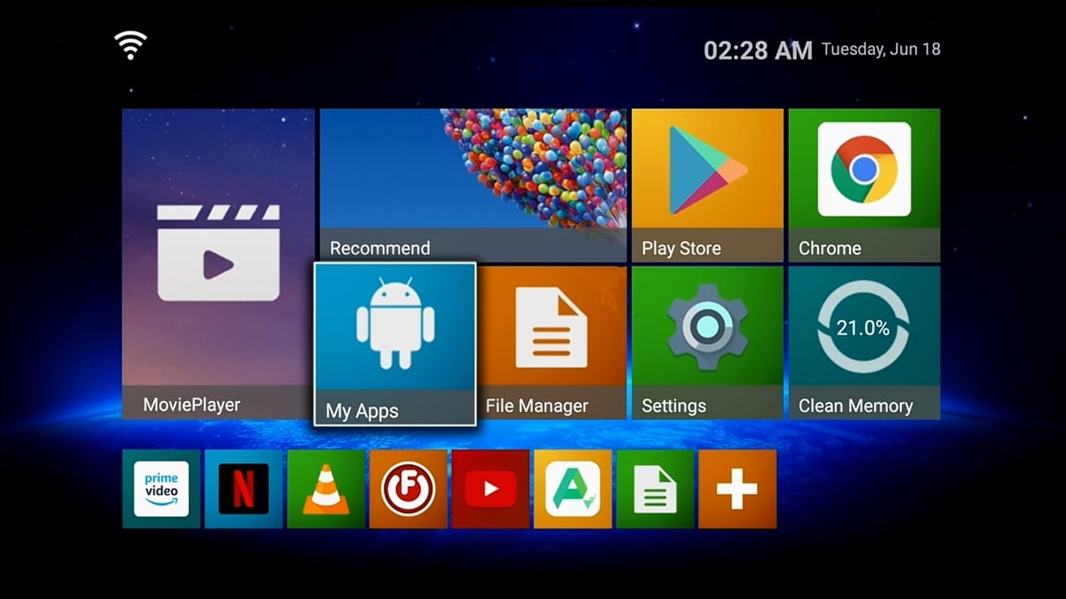 HK1 Play Bqeel - uživatelské prostředí