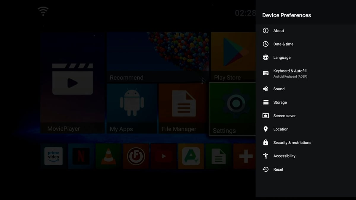 HK1 Play Bqeel - uživatelské prostředí