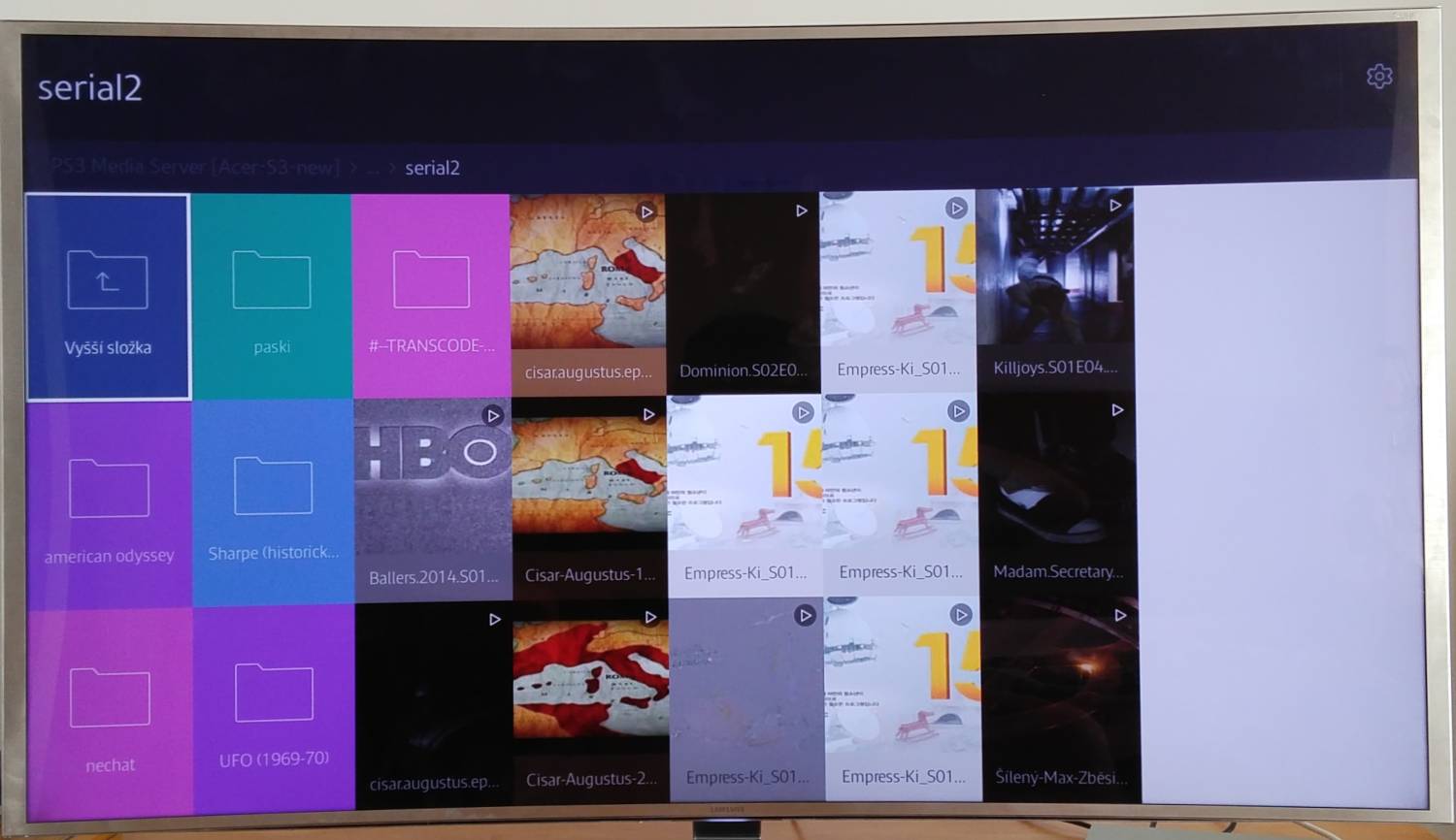 Samsung UE55JS9002T - Multimedia - DLNA a USB