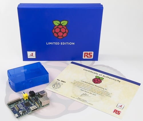 Limitovaná modrá edice Raspberry Pi