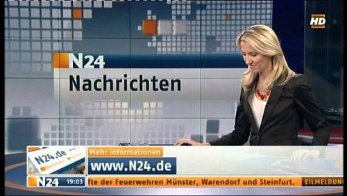 Autor: YouTube Ukázka z vysílání německého zpravodajského kanálu N24
