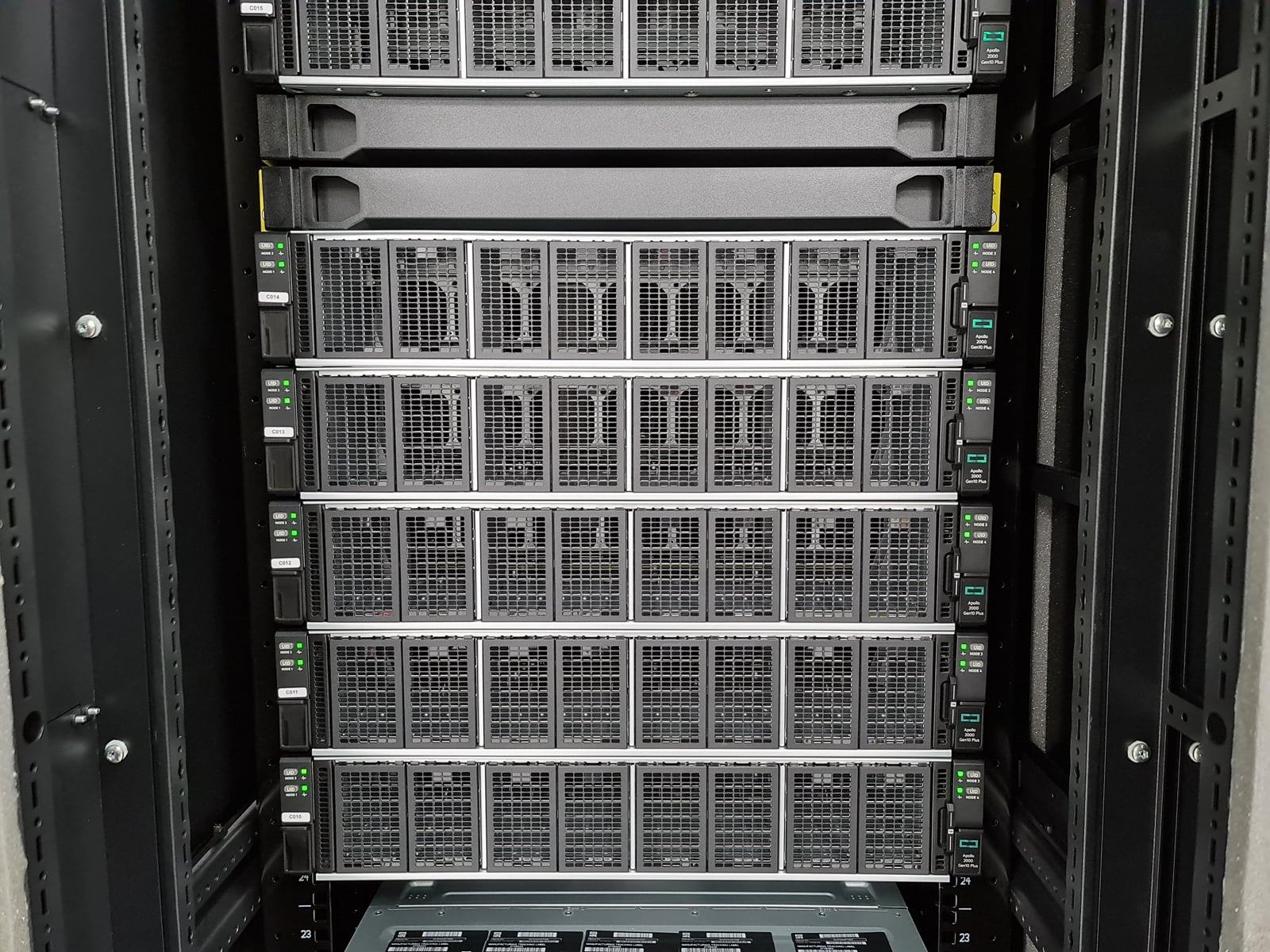 Superpočítač Karolina na IT4Innovations v Ostravě