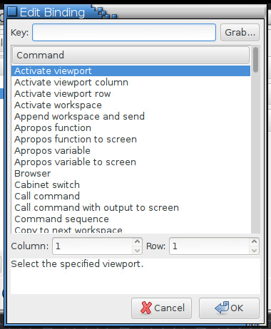 Pokročilá nastavení správce oken Sawfish