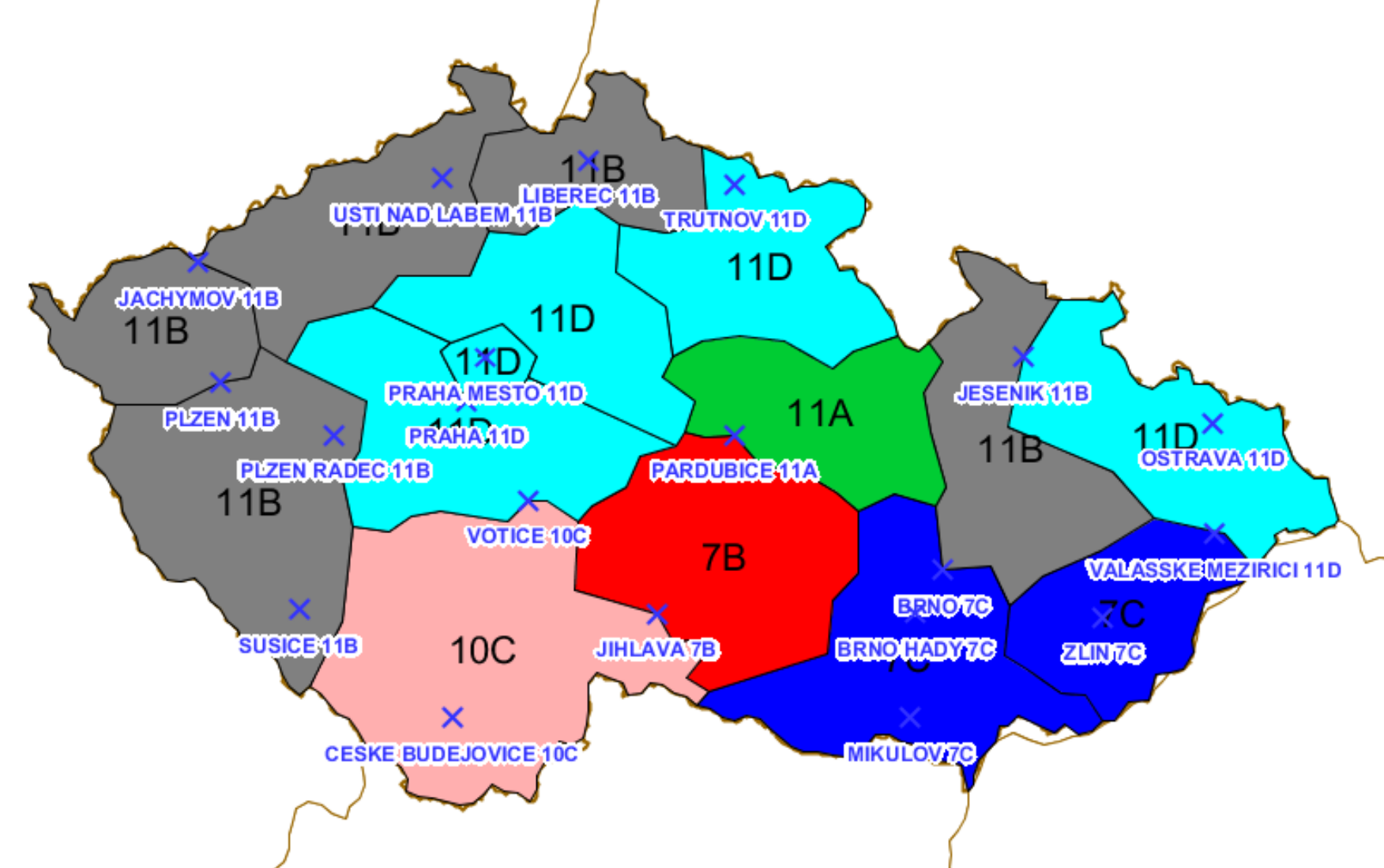 Návrh vysílací sítě DAB+ B