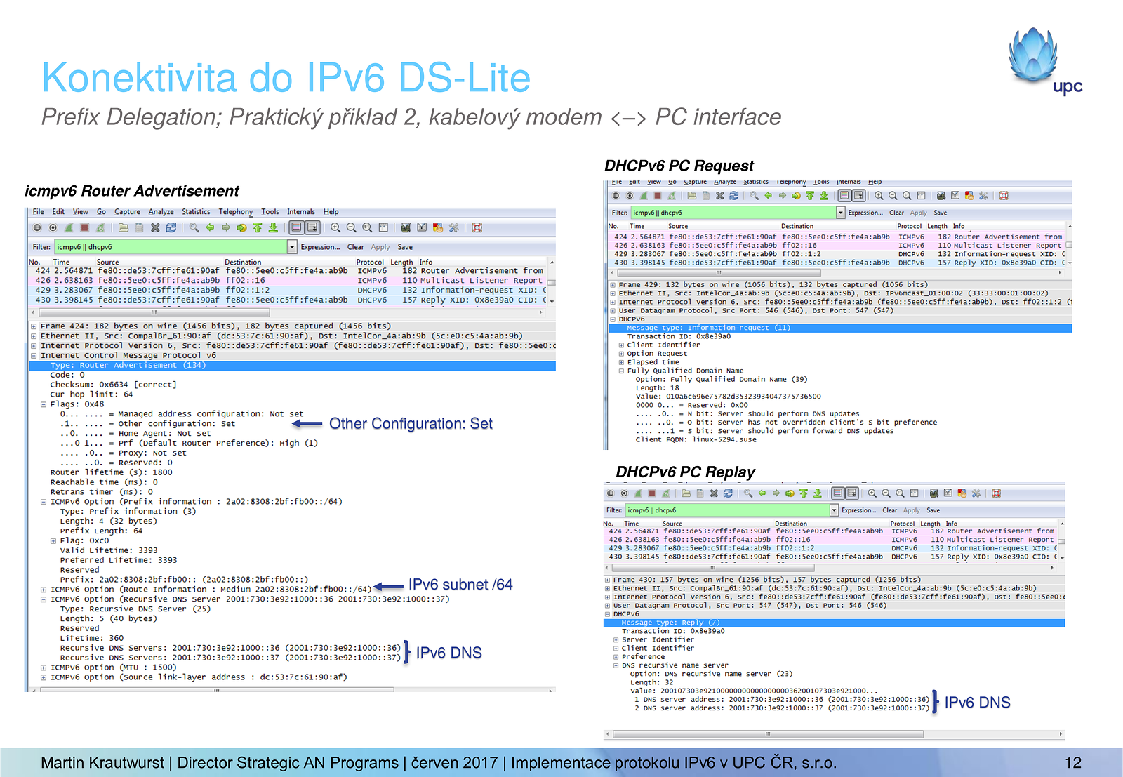 Seminář IPv6 2017: UPC a IPv6