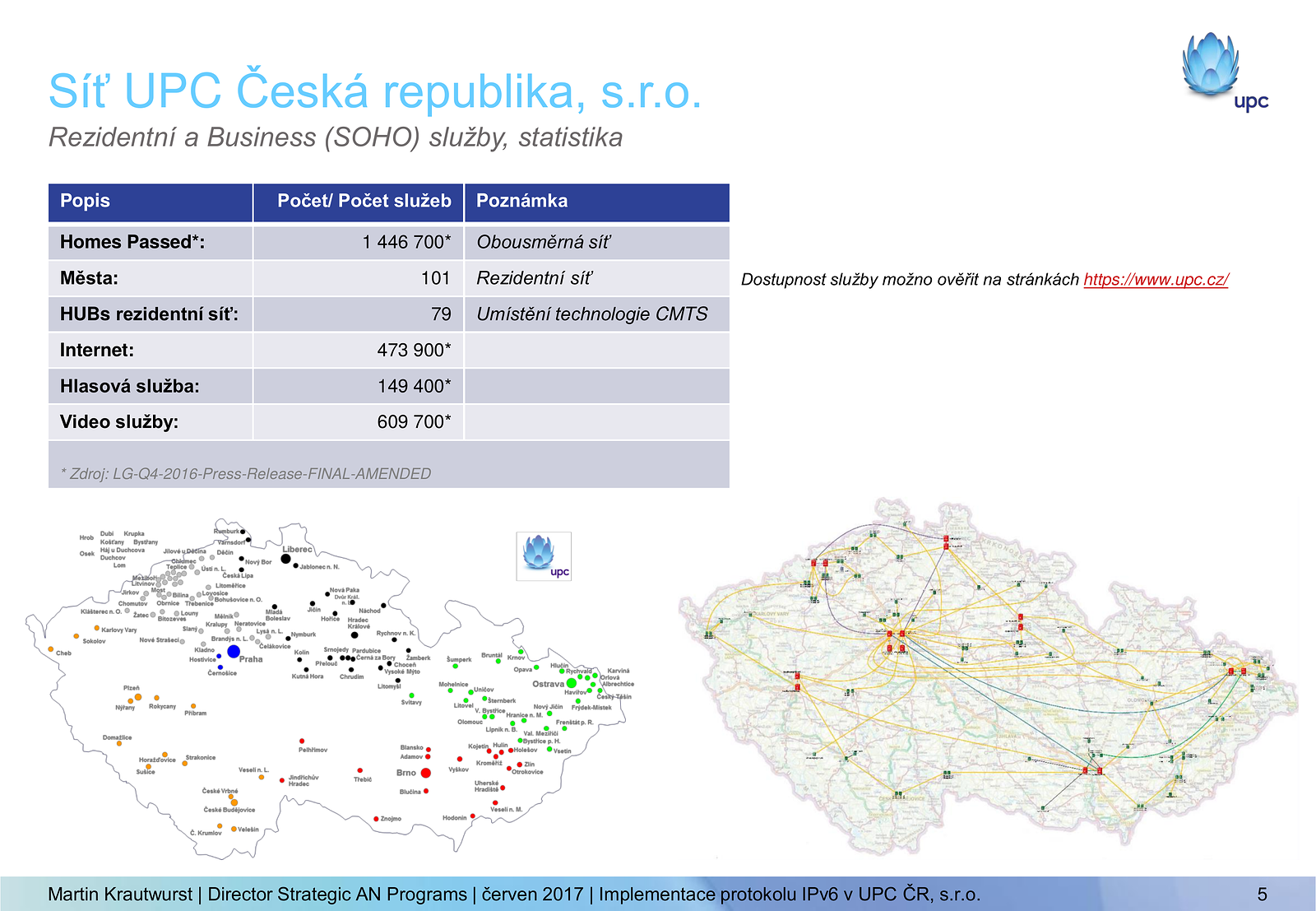 Seminář IPv6 2017: UPC a IPv6