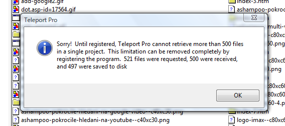 <p>Neregistrovaná verze je bohužel dost omezena</p>