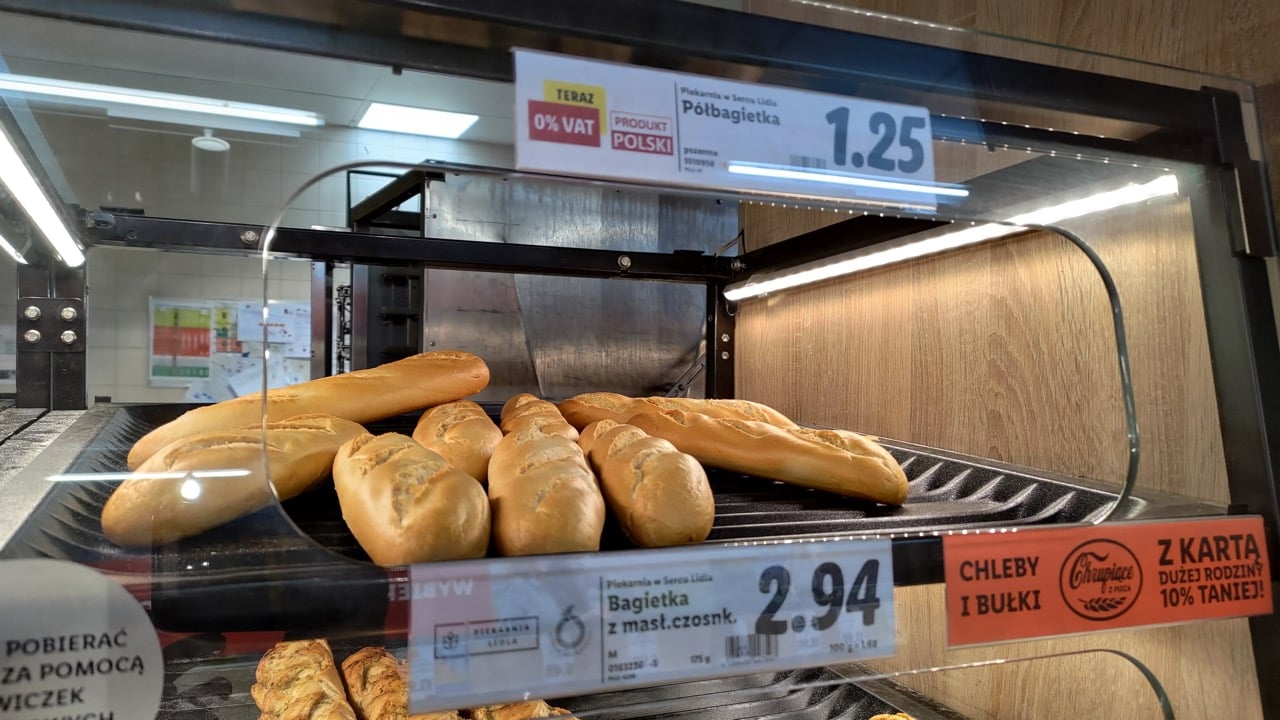 Ceny v Lidlu, Cieszyn (PL), 30. 3. 2023.