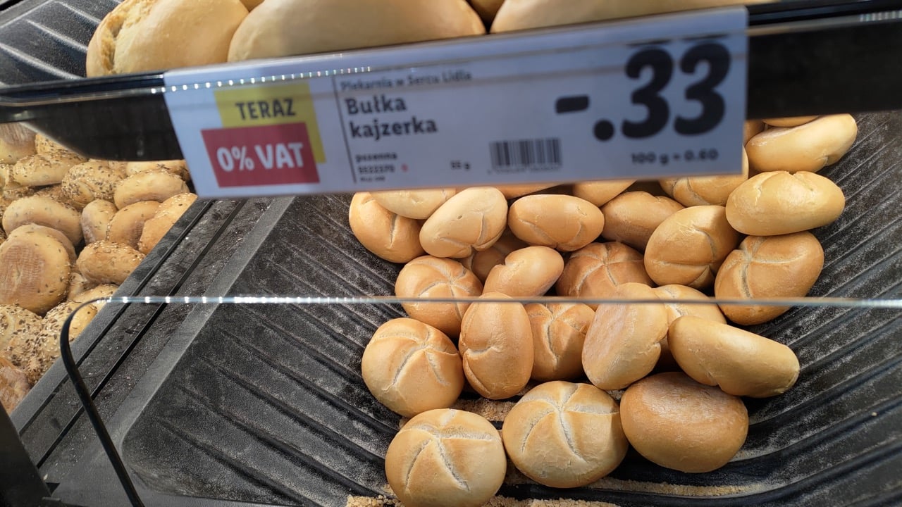 Ceny v Lidlu, Cieszyn (PL), 30. 3. 2023.