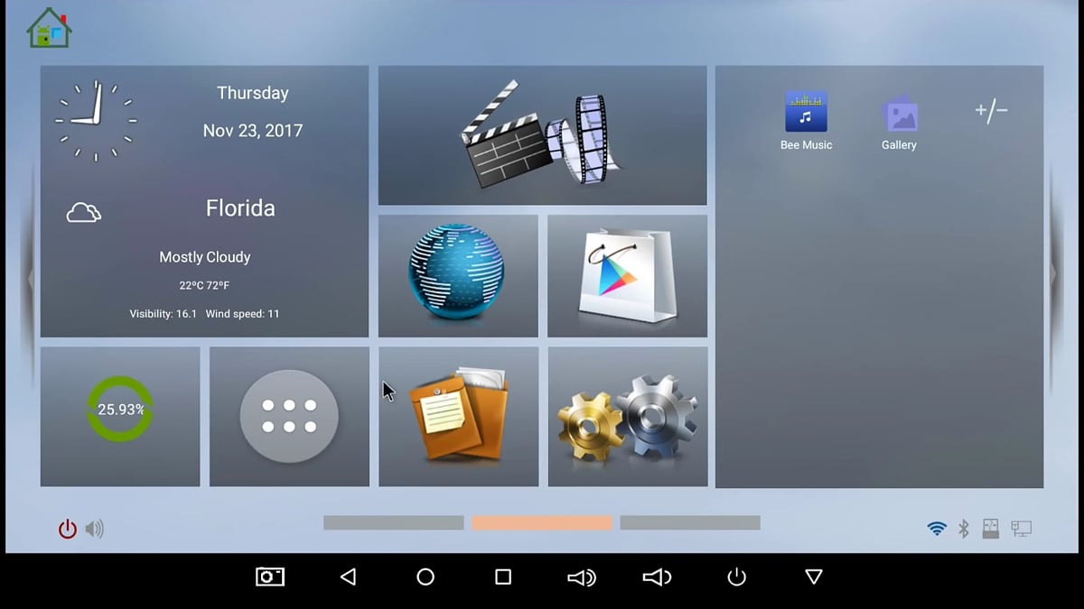 První start přístroje a online aktualizace
