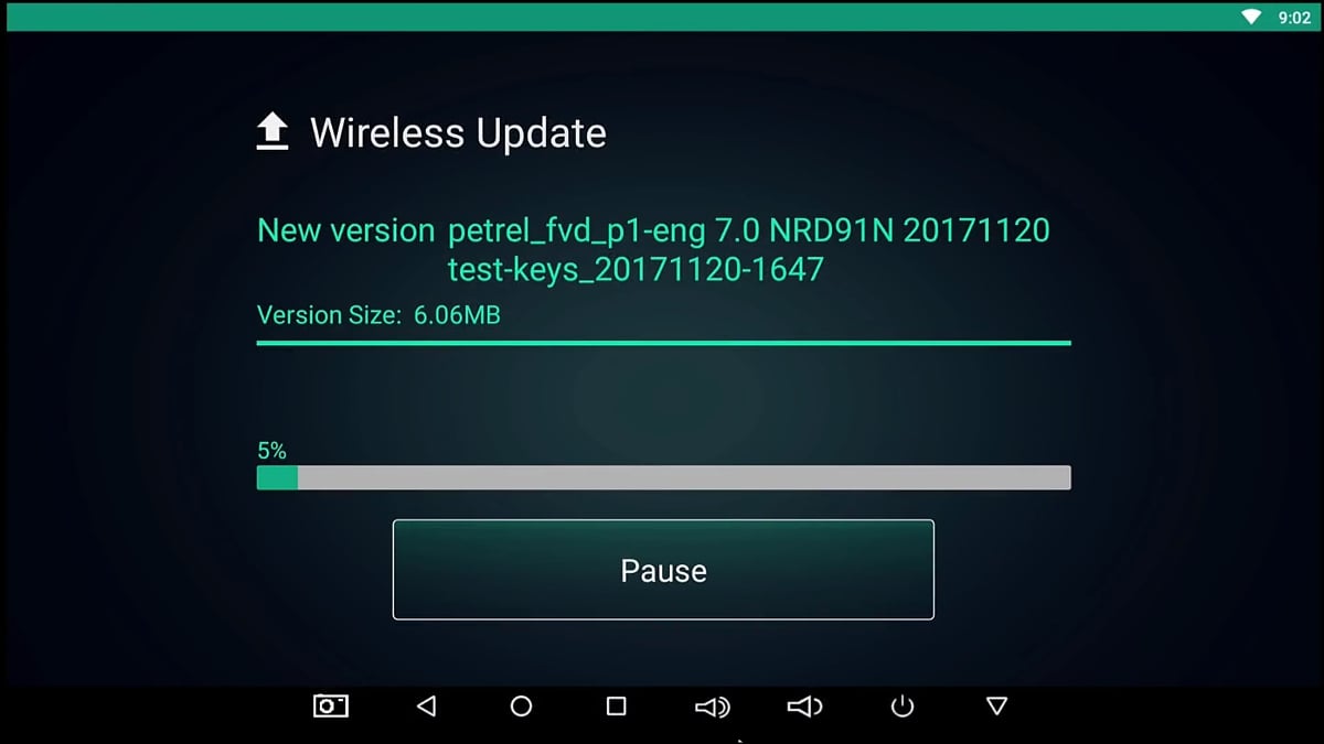 První start přístroje a online aktualizace