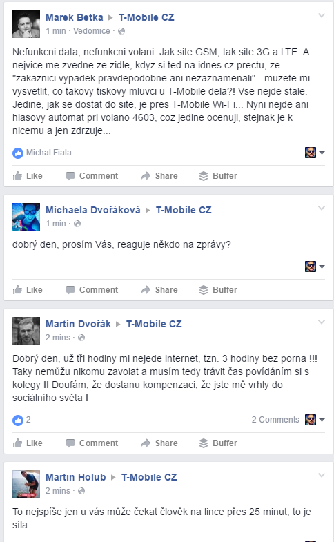 T-Mobile měl odpolední výpadek sítě. S komunikací to nepřeháněl