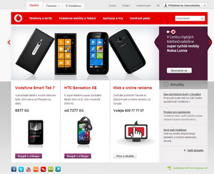 Vodafone spouští nový web, kritizovaná samoobsluha se mění