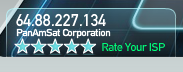 Internet přes satelit zprostředkovává PanAmSat Corporation.