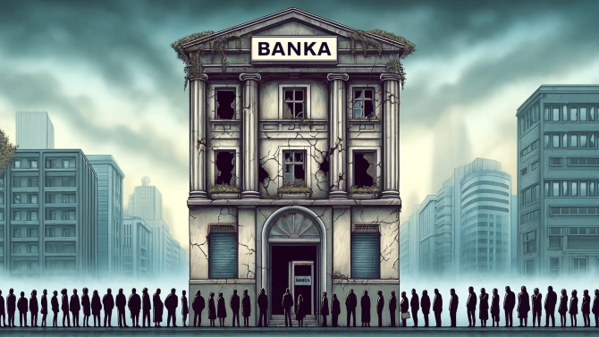 Zkrachovalá banka a věřitelé