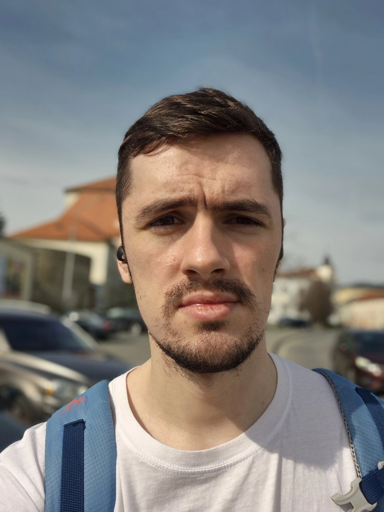 Selfie snímek s portrétním režimem