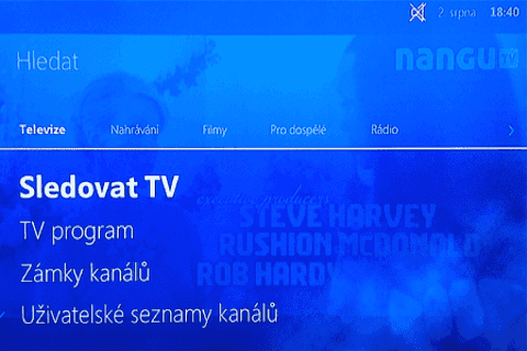 Ukázky GUI Arris VIP 1113