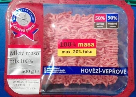 Velkoobchod Lidl, Bystrovany: Mleté maso mix 100% - ve výrobku byla prokázána přítomnost patogenního mikroorganismu Salmonella, který způsobuje onemocnění salmonelózu