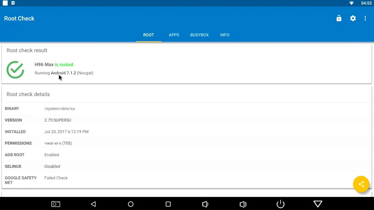 Benchmarky a Root info / Android 7