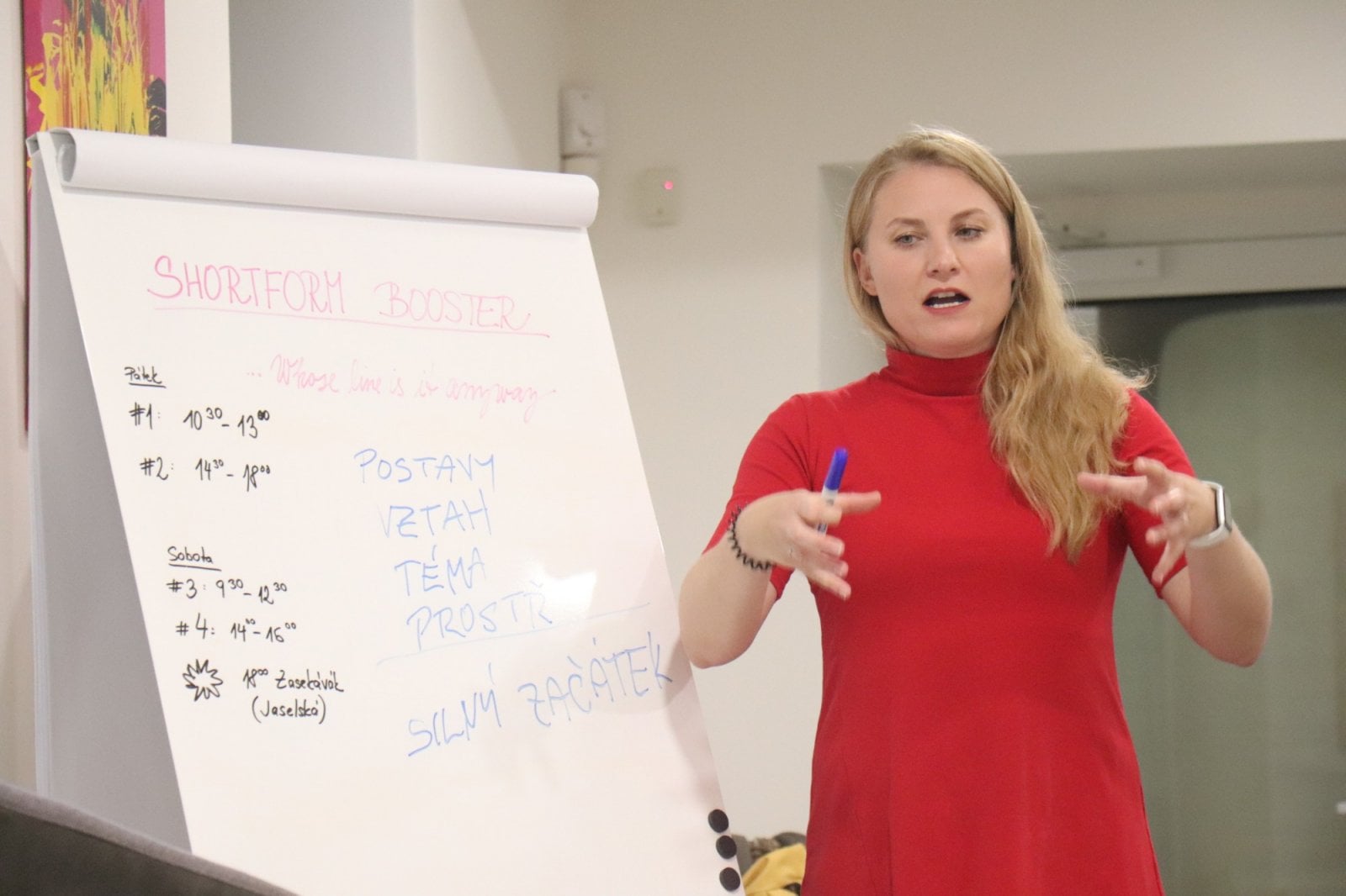 Mariana Zacharová při workshopu