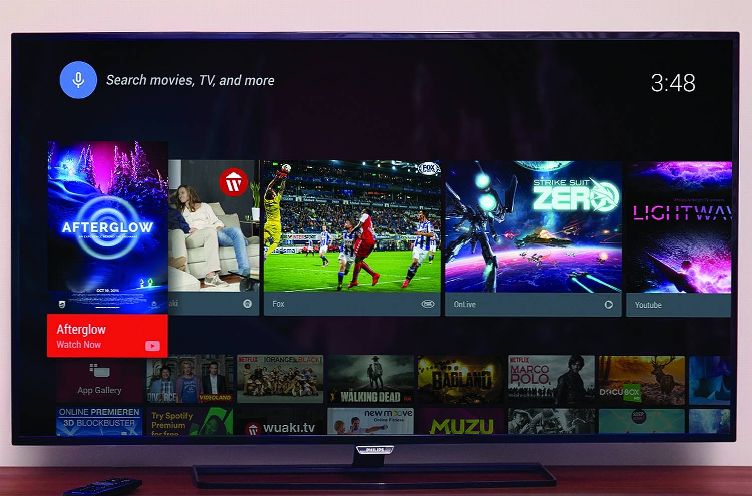 Vyhledávání, a případně i hlasové ovládání, je nyní založeno na Google Voice.