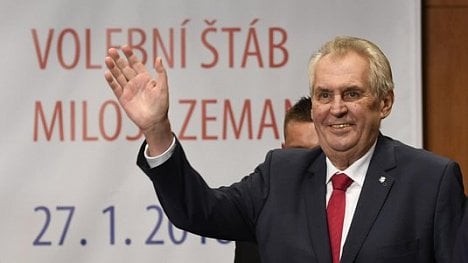 Náhledový obrázek - Zeman obhájil vítězství s nižším poměrem hlasů než před pěti lety