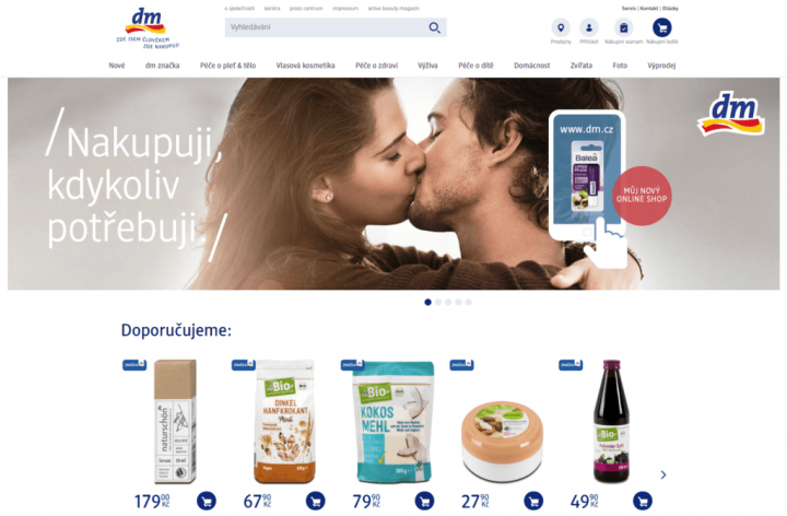 Drogerie dm spustila vlastní e-shop