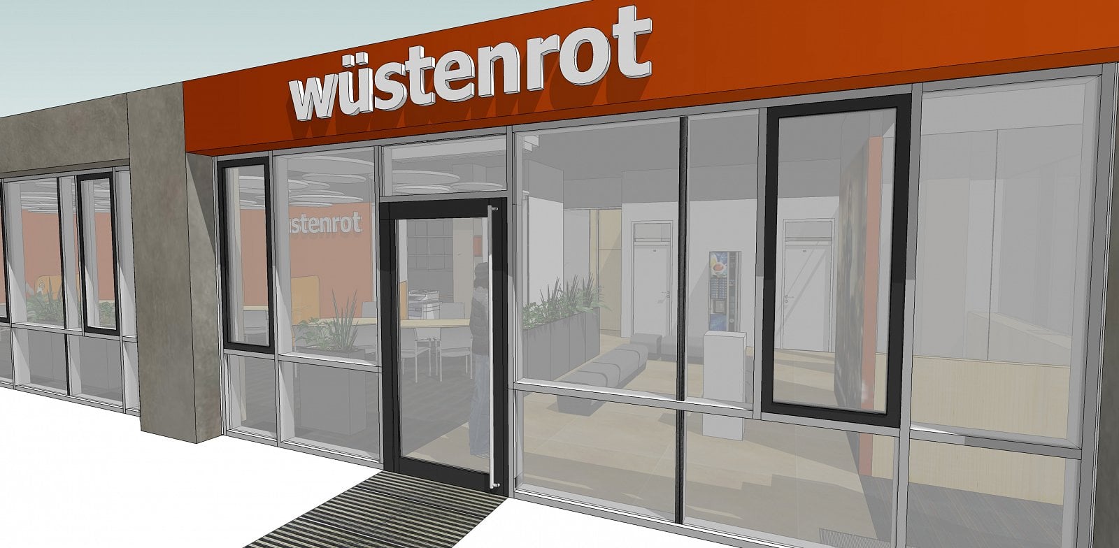 koncept poboček vizuál wüstenrot