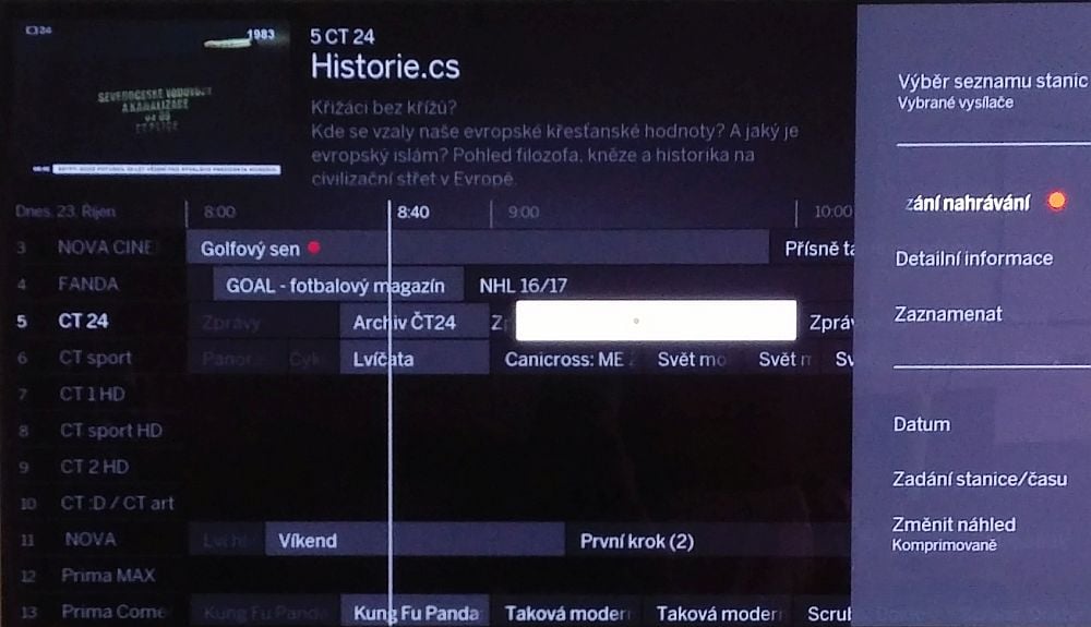 Loewe Bild 7.55-nahrávání