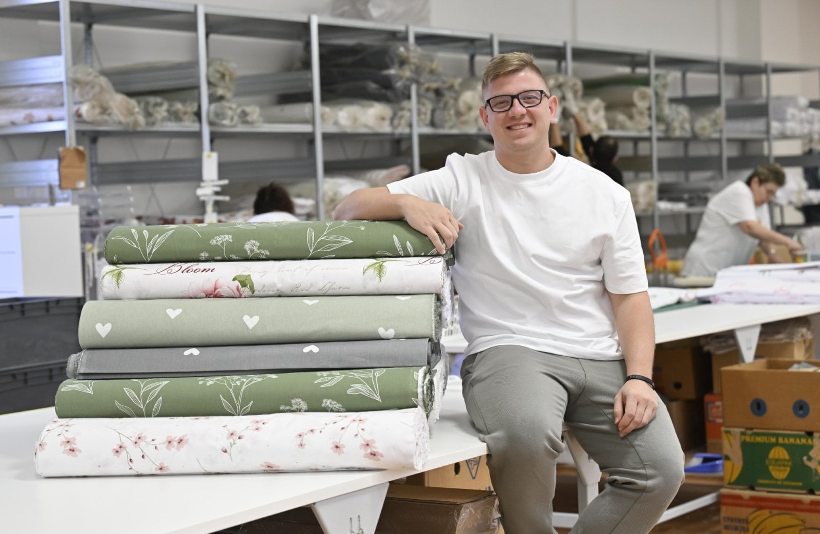 Michal Kempa z Goldea s látkami