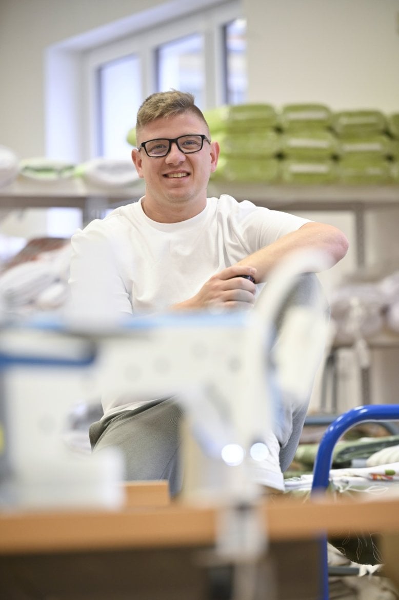 Michal Kempa z Goldea v dílně