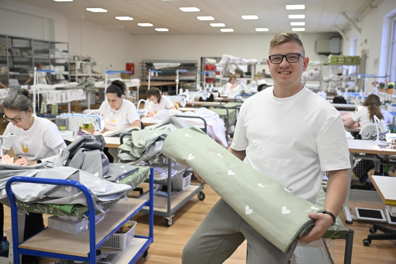 Michal Kempa z Goldea v dílně