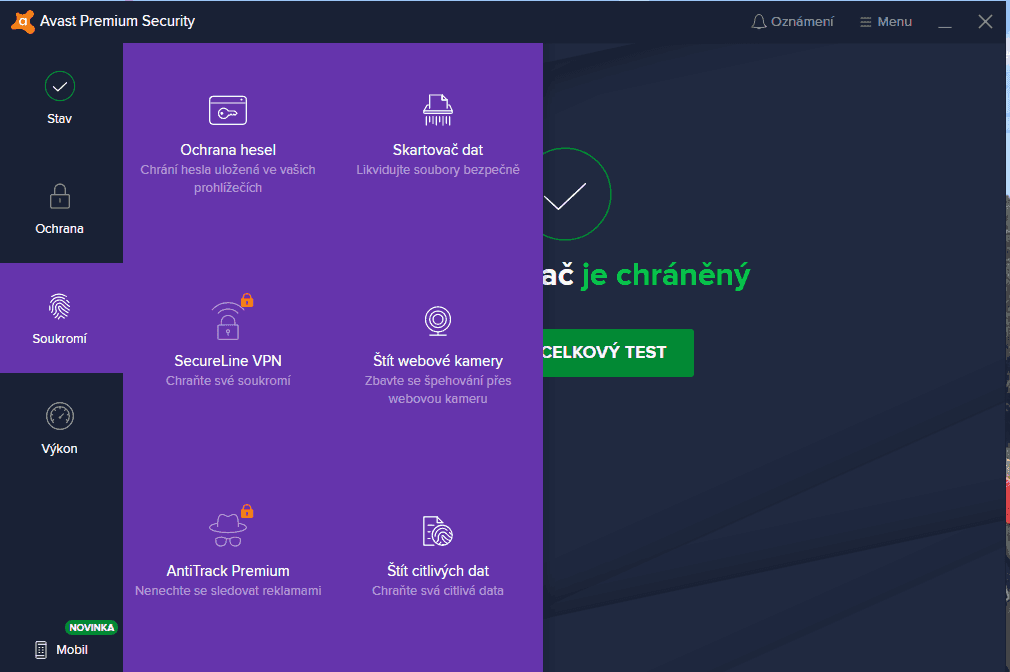 Jak vypadá Avast Ultimate