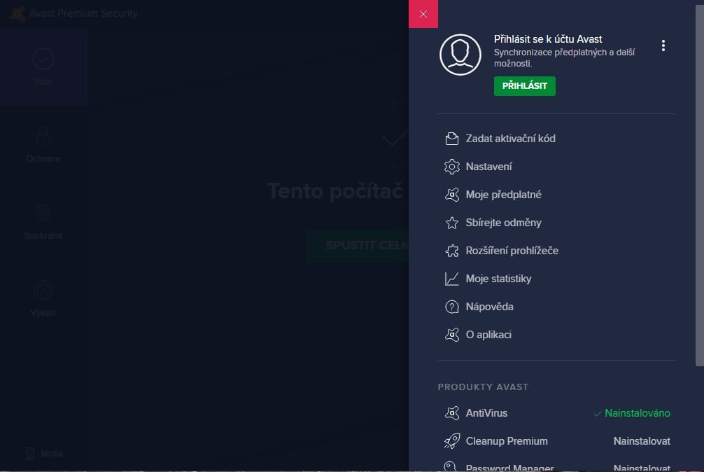 Jak vypadá Avast Ultimate