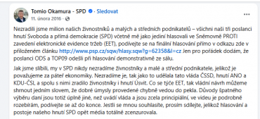 Příspěvky Tomia Okamury