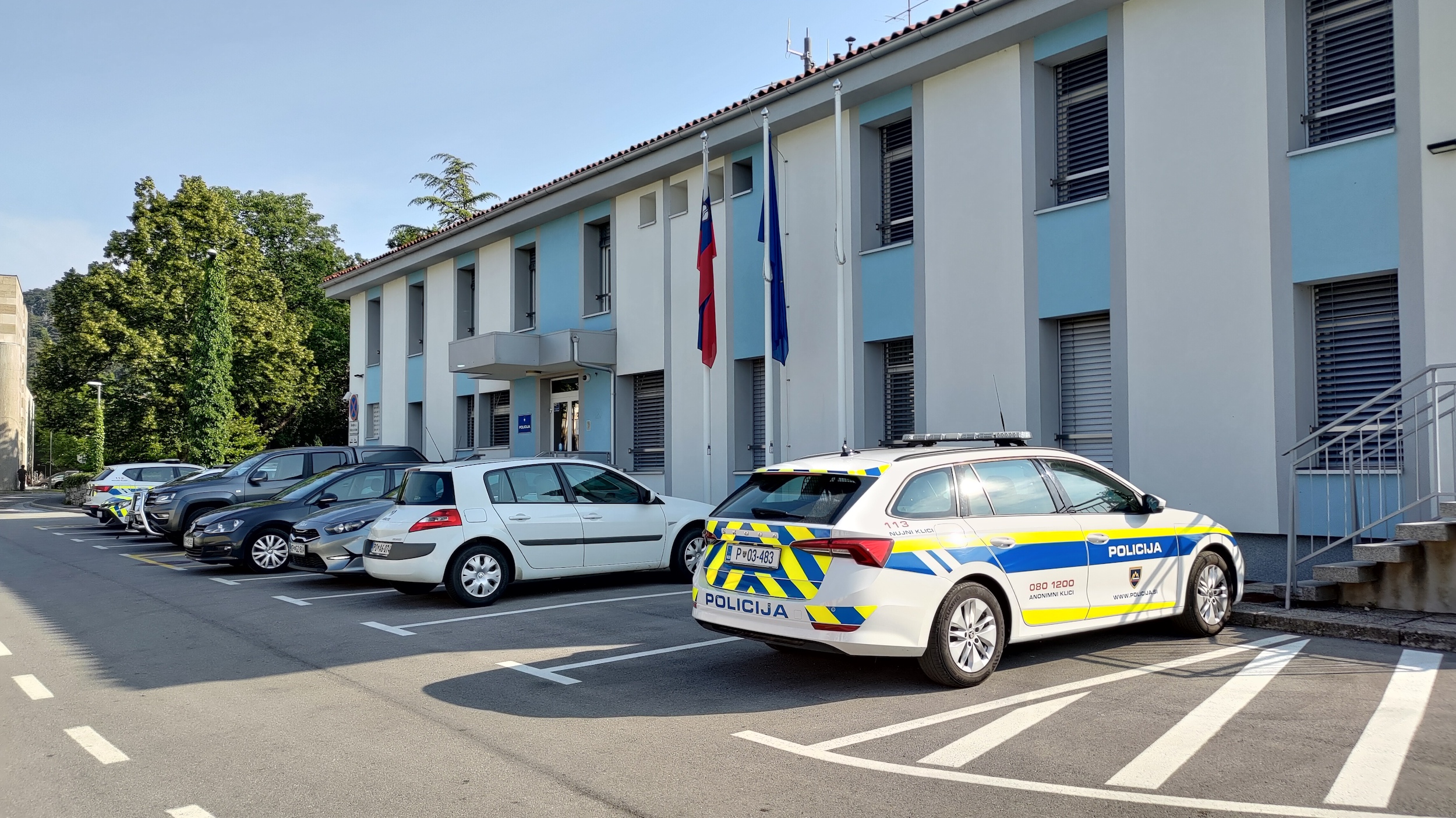 Policejní stanice v Sežaně, Slovinsko. (19. 6. 2023)