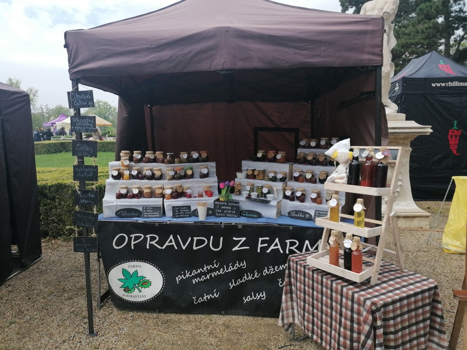 Stánek Farmy pod kaštany  na akci