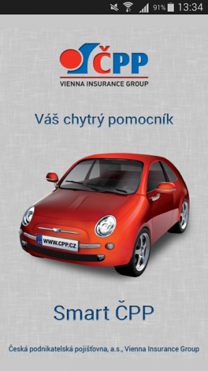 Mobilní aplikace České podnikatelské pojišťovny - Smart ČPP.