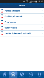 Rady, jak postupovat při nehodě.