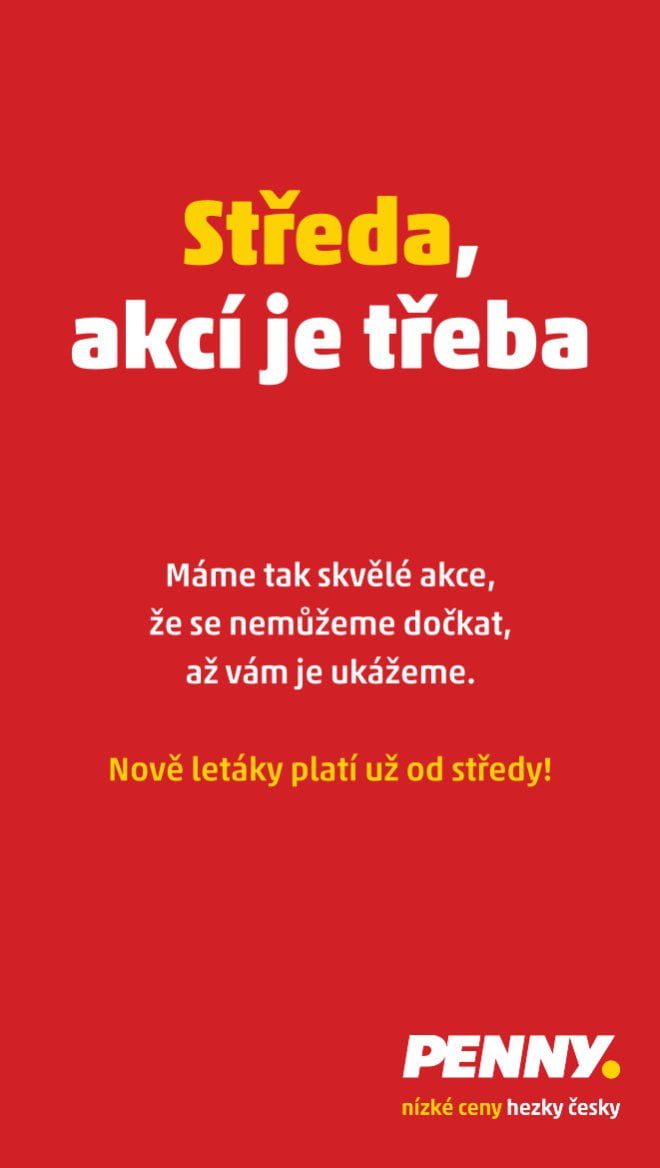 Penny mění platnost akčních letáků