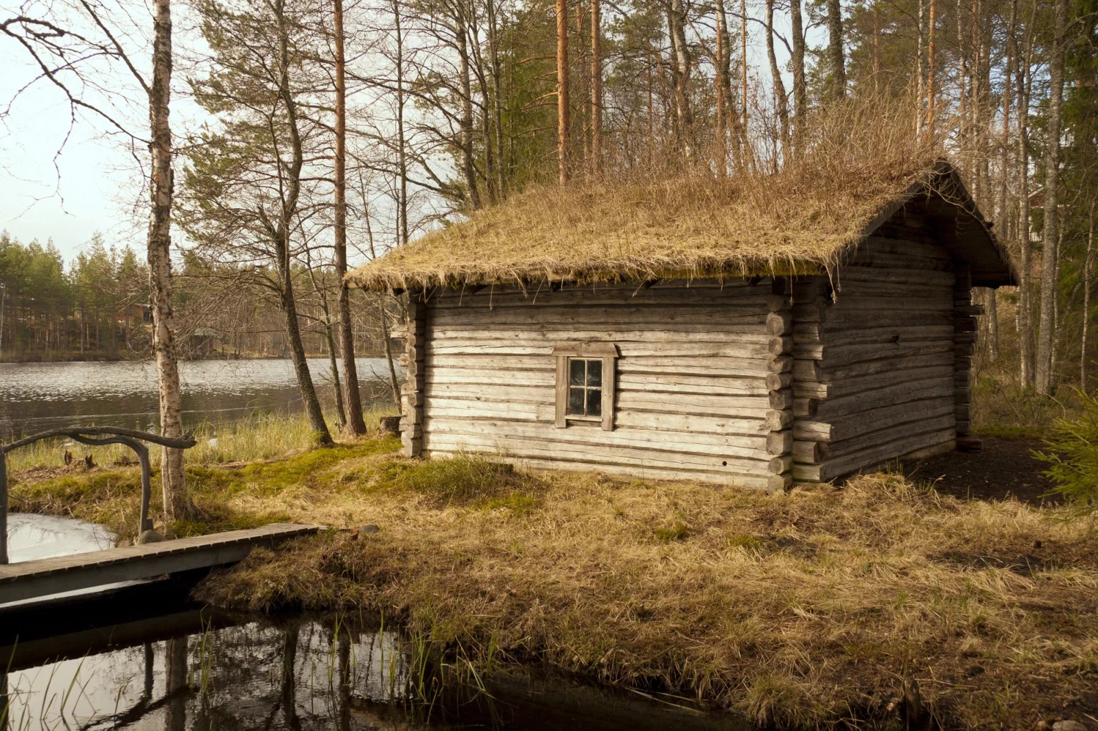 Stará kouřová finská sauna