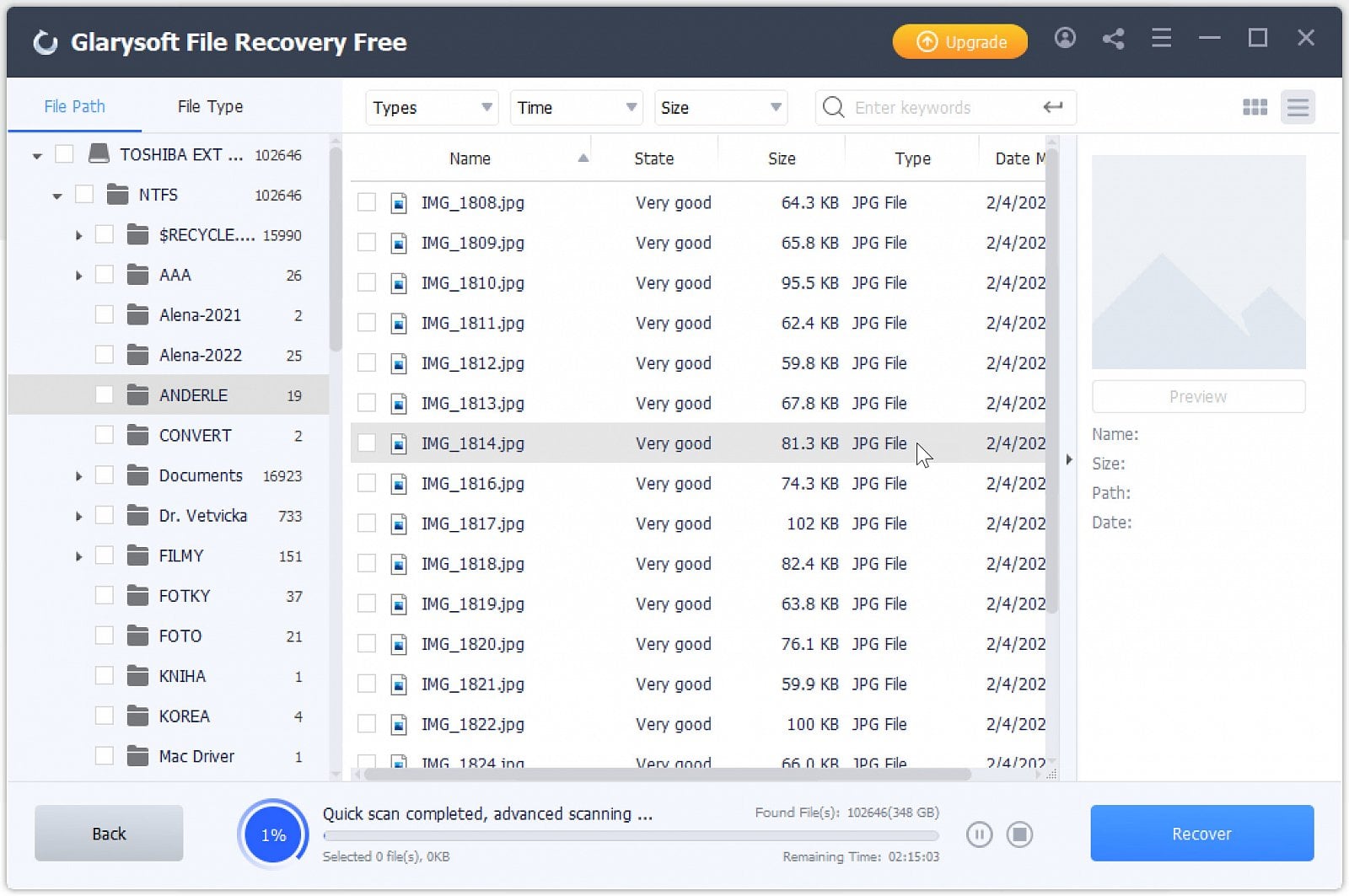 Gladysoft File Recovery