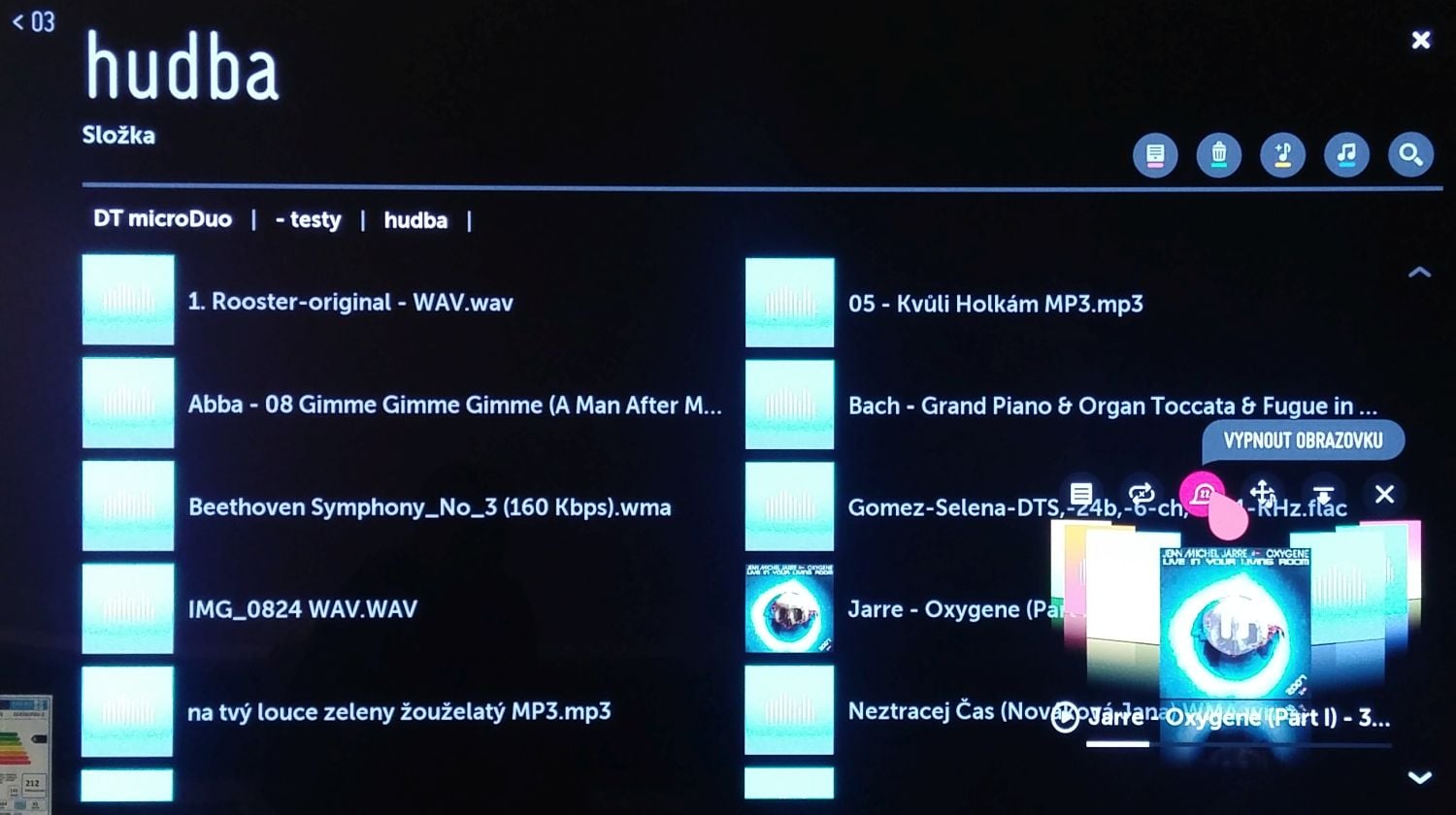 LG OLED65E6 - multimédia a HDR