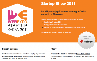 Příslib milionové investice patřil mezi hlavní lákadla letošní Startup Show
